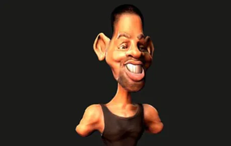 Will Smith 3D caricature